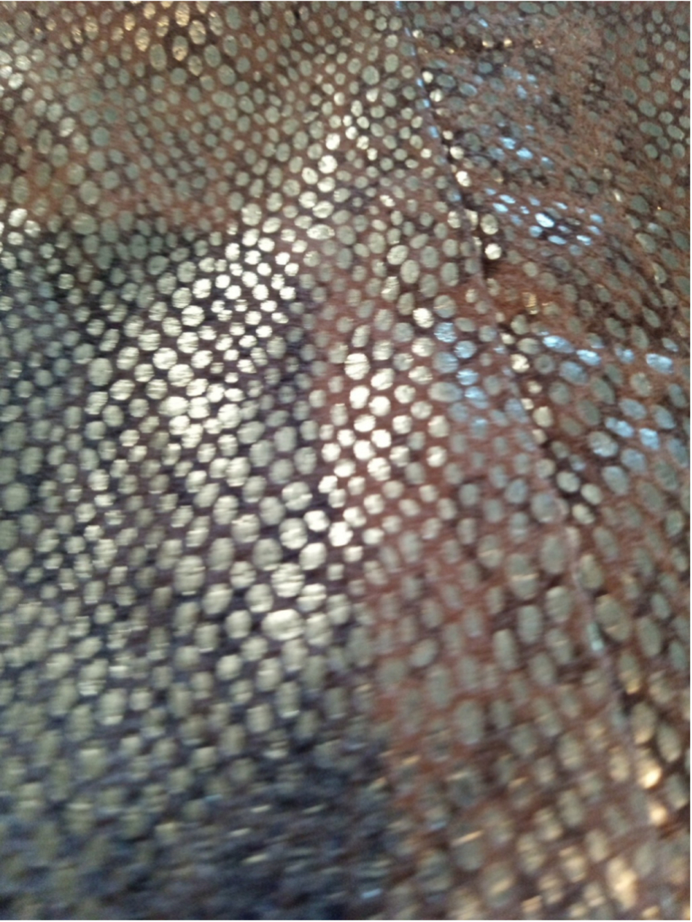 Gold Snakeskin Embossed Suede Cropped Jacket by Live A Little-Disco Y2K Sz L - Picture 10 of 10